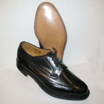 Loake mens Braemar black leather  shoes