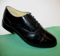 Men's oxford style town leather upper and sole shoe
