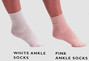 Show more information about Ballet socks by freed and katz
Ballet socks pink or white for ballet practice and regulation uniform