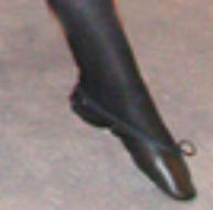 Ballet shoes black leather