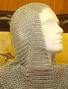 Show more information about Chain mail headwear coif
Medieval chain mail coif headwear, made from bright steel chain links,