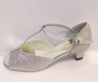 Silver dance shoes for girls