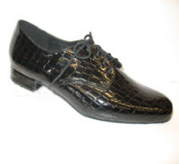 Dance shoes men's patent crock print style