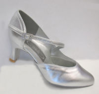 Dance shoes silver upper ballroom ladies