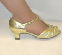 shoe dance topaz gold