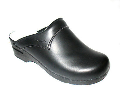 clogs with firm flexi comfort sole.