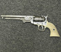 Show more information about colt navy style silver effect finish
Replica navy colt silver effect finish decorated  mock ivory grips,